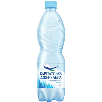 Вода мінеральна Карпатська Джерельна негазована 0,5 л (4820051240233)
