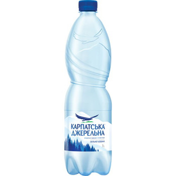 Вода мінеральна Карпатська Джерельна сильногазована 1 л (4820051241124) Вода мінеральна Карпатська Джерельна сильногазована 1 л (4820051241124)