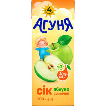 Сік Агуня яблучний Slim 0,2 л (4823063125994)