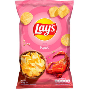 Чипсы картофельные Lay's со вкусом краба 25 г (4823063116640)