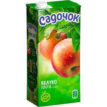 Сок Садочок Яблочный 0,95 л (4823063123204)