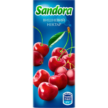 Нектар Sandora вишневий 0,2 л (4823063126434)