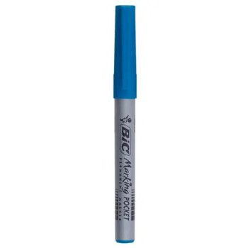 Маркер перманентный BIC Fine 1.1 мм синий (3086123334434)