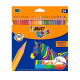 Олівці кольорові BIC Kids Evolution Stripes 24 шт. (3086123499133)