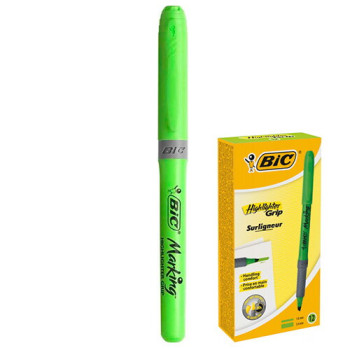 Текстовыделитель BIC Grip зеленый 1 шт. (0070330330986)