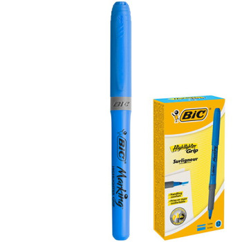 Текстовыделитель BIC Grip синий 1 шт. (0070330330979)