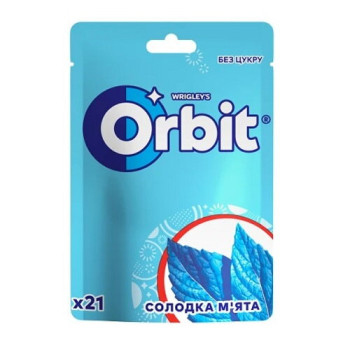 Жевательная резинка Orbit Bag Сладкая мята 29 г (4009900547581) Жевательная резинка Orbit Bag Сладкая мята 29 г (4009900547581)