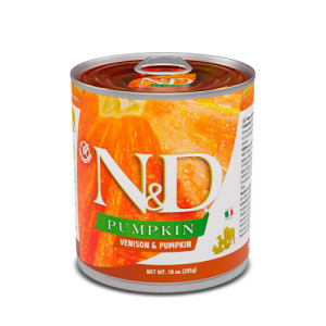 Farmina N&D Grain Free Venison & Pumpkin Mini — вологий корм Farmina для собак дрібних порід, гарбуз та оленина, 285 г
