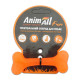 Игрушка AnimAll Fun кость, оранжевая, 8 см