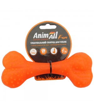 Игрушка AnimAll Fun кость, оранжевая, 15 см