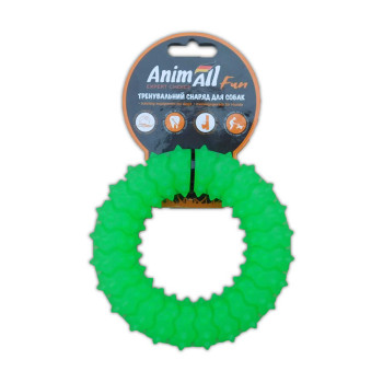 Игрушка AnimAll Fun кольцо с шипами, зеленый, 12 см