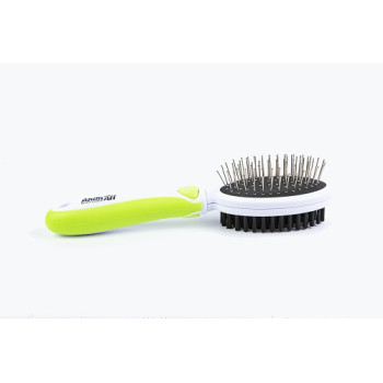 Гребінець-щітка 2 в 1 AnimAll Groom, зелена