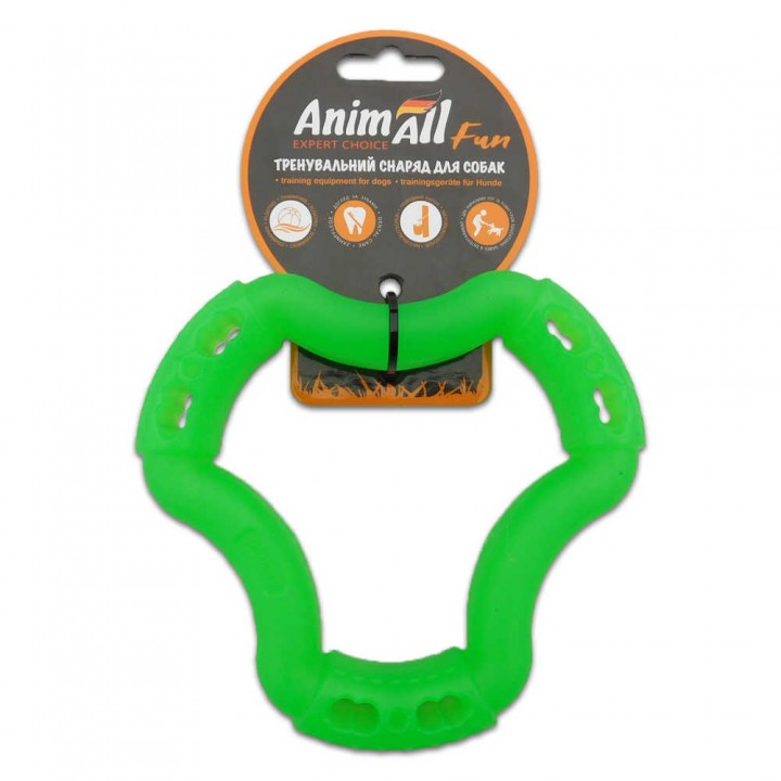 Іграшка AnimAll Fun кільце 6 сторін, зелене, 15 см