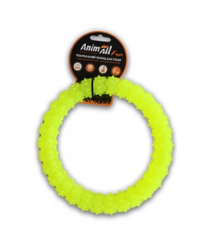 Игрушка AnimAll Fun кольцо с шипами, желтое, 20 см