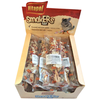 Колба Vitapol Smakers Box для шиншилл, со вкусом кокоса и лепестков роз, упаковка 12 шт