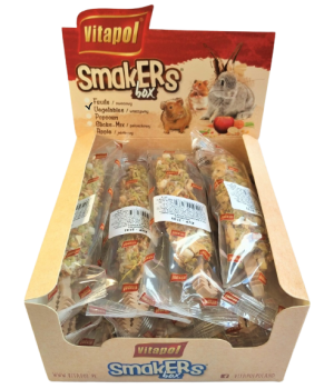 Колба Vitapol Smakers Box для гризунів, зі смаком овочів, упаковка 12 шт