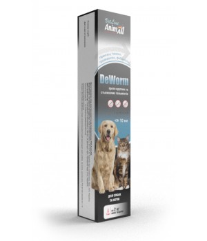 Антигельминтный препарат AnimAll VetLine DeWorm для кошек и собак