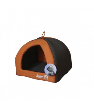 Домик AnimAll Wendy M для собак, оранжевый, 41×41×32 см