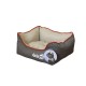 Лежак AnimAll Nena S для собак, серый, 45×35×16 см