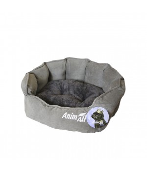 Лежак AnimAll Rolyal S для собак, серый, 48×42×20 см