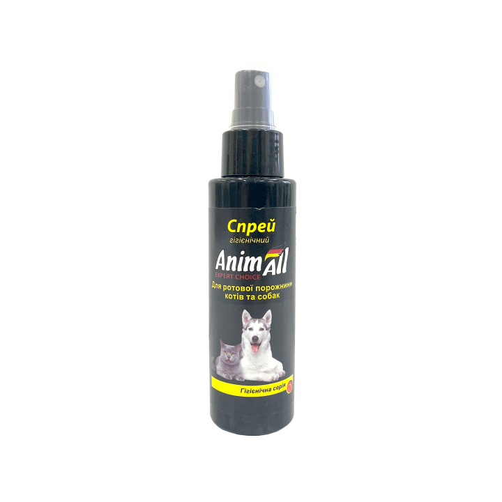 Гігієнічний спрей-лосьйон AnimAll для ротової порожнини котів та собак, 100 мл