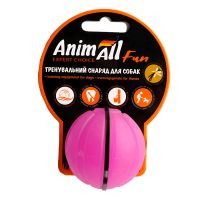 Іграшка AnimAll Fun тренувальний м'яч для собак, 5 см, фіолетова