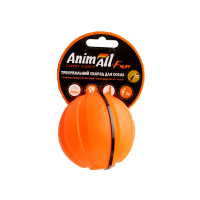 Игрушка AnimAll Fun тренировочный мяч для собак, 7 см, оранжевая