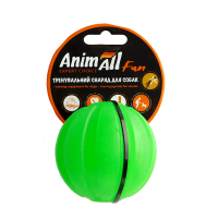 Іграшка AnimAll Fun тренувальний м'яч для собак, 7 см, зелена