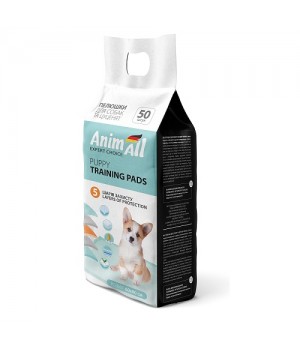 Пелюшки AnimAll Puppy Training Pads для собак і цуценят, 60 х 60 см, 50 штук