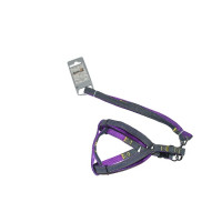 Набор шлейка и поводок AnimAll Denim, фиолетовый, 1×120 см/1×28-38 см