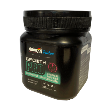 Витамины AnimAll VetLine Growth PRO для средних пород собак  1 г × 200 табл