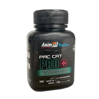 Витамины AnimAll VetLine PAC CAT PRO для котов и кошек 0.5 г × 100 табл