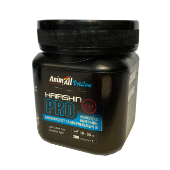 Витамины AnimAll VetLine Hair Skin PRO для средних пород собак  1 г × 200 табл