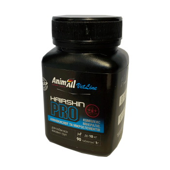 Витамины AnimAll VetLine Hair Skin PRO для малых пород  собак 1 г × 90 табл