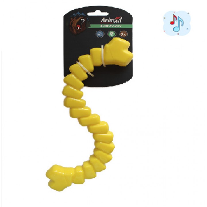 Іграшка AnimAll GrizZzly для собак, шнур мотиваційний, помаранчевий, 33 см