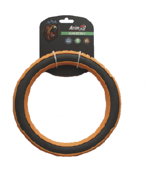 Игрушка AnimAll GrizZzly для собак, супер-кольцо, оранжевое, 24 см