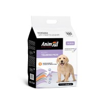 Пелюшки AnimAll Puppy Training Pads для собак і цуценят, з ароматом лаванди, 60×60 см, 100 шт