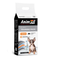 Пеленки AnimAll Puppy Training Pads для собак и щенков, с активированным углем, 60×60 см, 50 шт