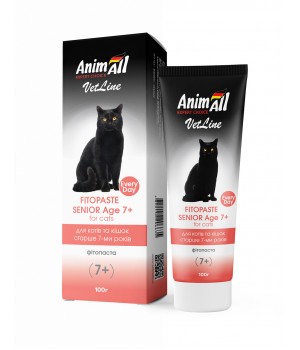Фитопаста AnimAll VetLine Senior Age 7+ для кошек старше 7 лет, 100 г