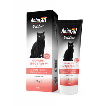 Фитопаста AnimAll VetLine Senior Age 7+ для кошек старше 7 лет, 100 г