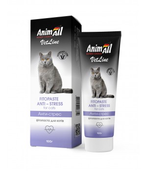 Фитопаста AnimAll VetLine Antistress для кошек, 100 г