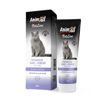 Фитопаста AnimAll VetLine Antistress для кошек, 100 г