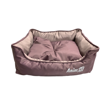 Лежак AnimAll Nena VELOURS CACAO, для кошек, S, 45x35x16 см