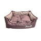 Лежак AnimAll Nena VELOURS CACAO, для кошек, S, 45x35x16 см