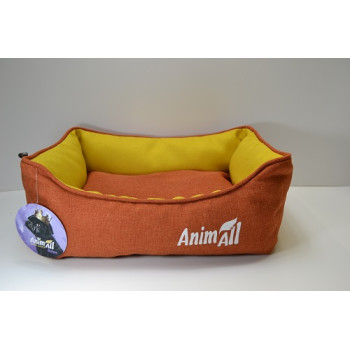 Лежанка AnimAll Anna S Orange для собак и кошек, оранжевая, 45×35×16 см
