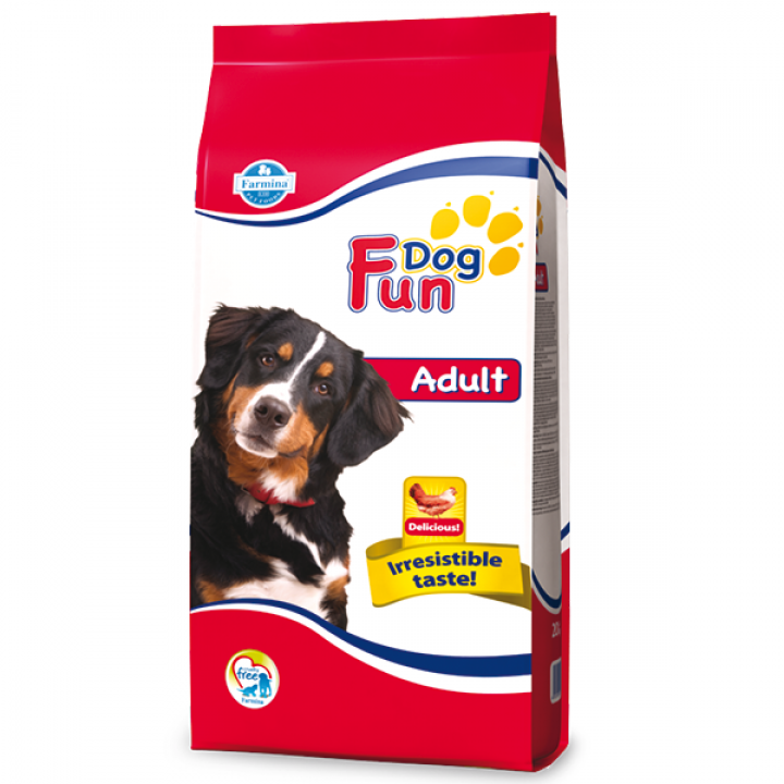 Повнораціонний сухий корм Farmina Fun Dog, для дорослих собак, з куркою, 20 кг