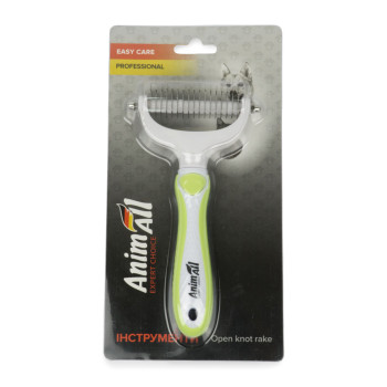 Колтунорез AnimAll Groom для собак и кошек, зеленый