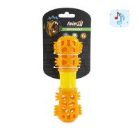 Игрушка AnimAll GrizZzly мультифункциональная косточка, для собак, 18.7×6×4.2 см, оранжево-жёлтая