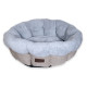 Лежак AnimAll Mary M Beige для собак, бежевый, 60×60×17 см