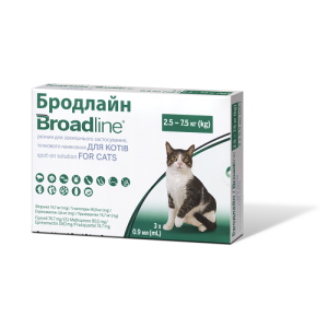 Капли Boehringer Ingelheim Broadline против паразитов для кошек, L (2.5-7.5 кг), цена за 1 пипетку